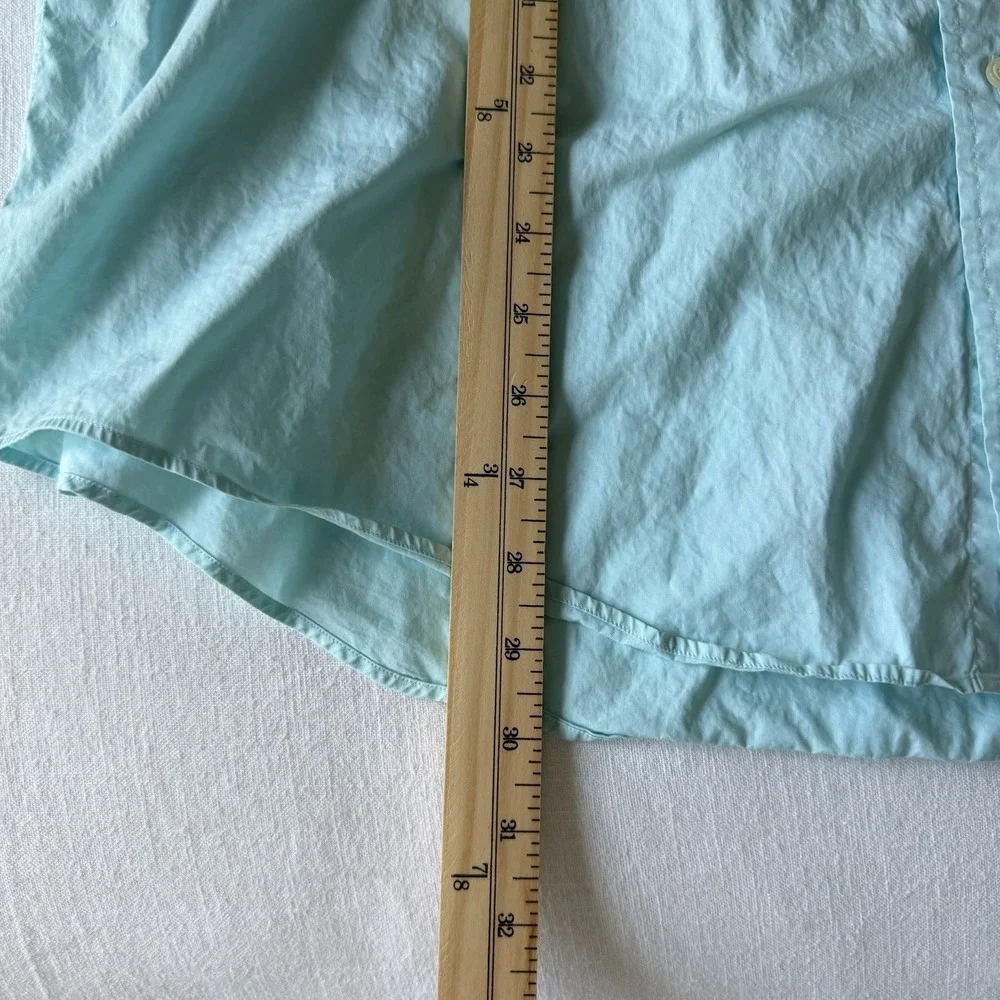 90's Polo Ralph Lauren Short Sleeve Deck Shirt XXL Faded Teal Double Pocket‎ RL
